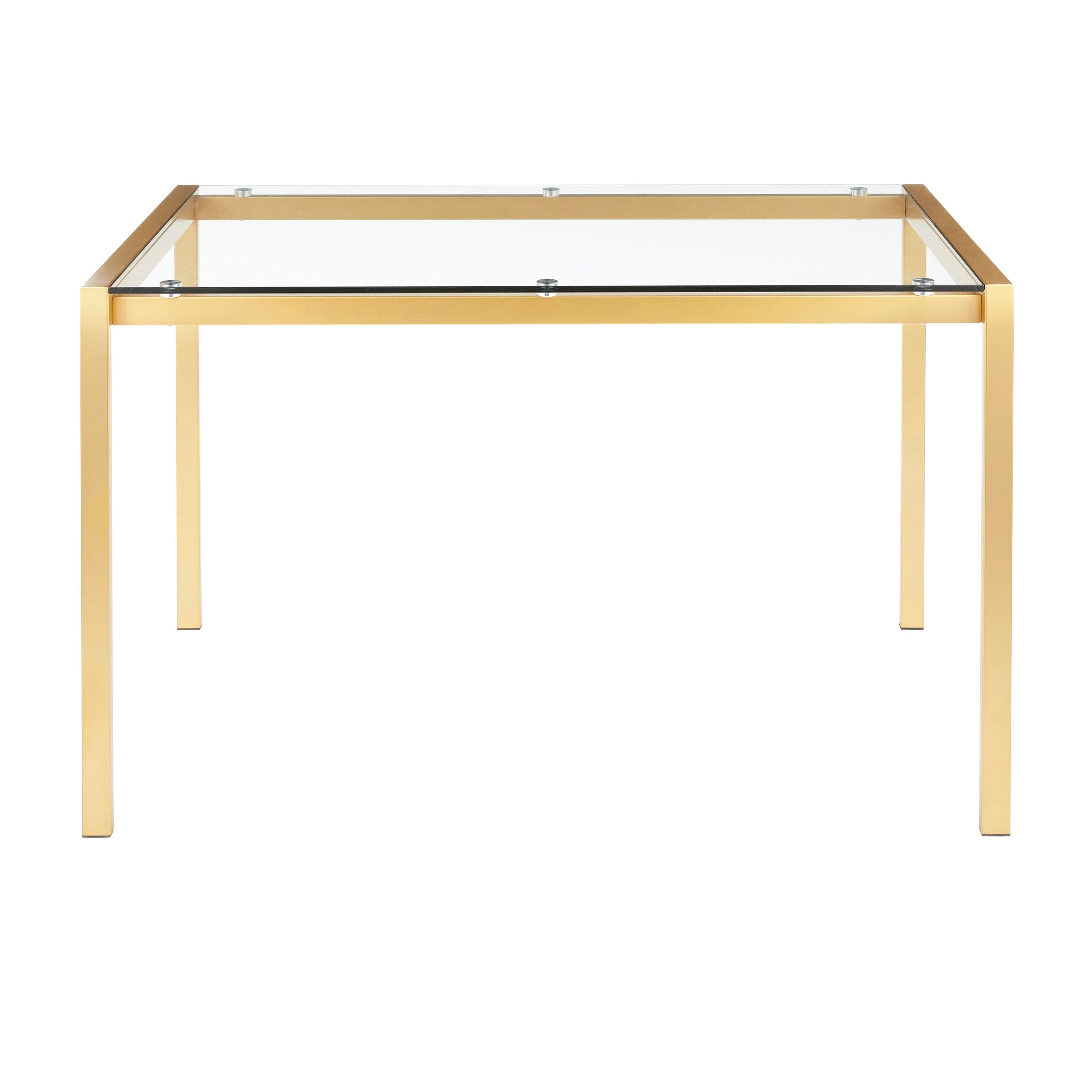 Fuji Contemporary Glam Gold Dining Table N A