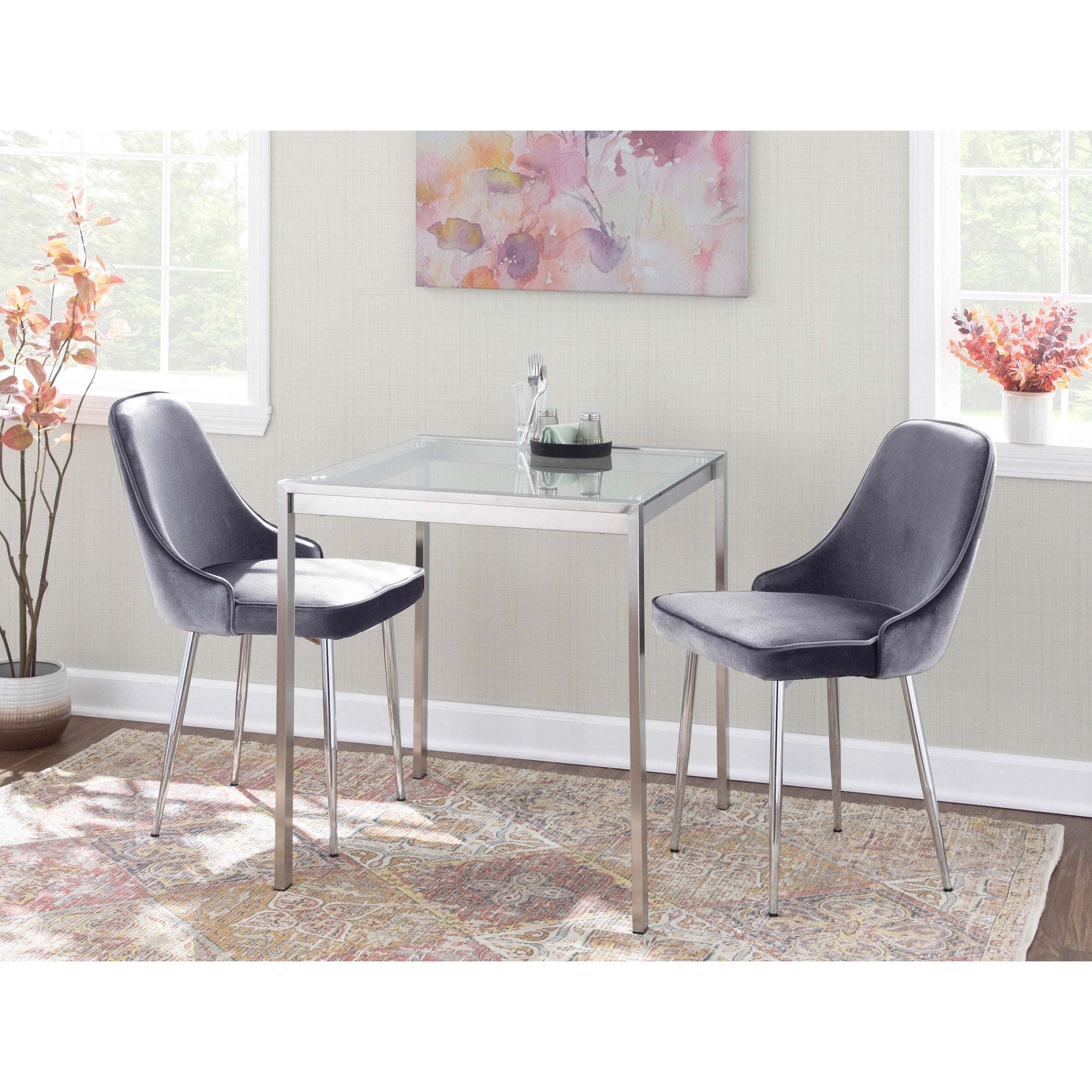 Lumisource Marcel Contemporary Dining Chair Set Of 2