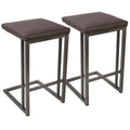 Carbon Loft Linde Industrial Counter Stool Set Of 2