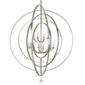 Luna 12 Light Antique Silver Chandelier Antique Silver