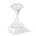 Luna 45 Minute Art Deco Hourglass On White Marble Base