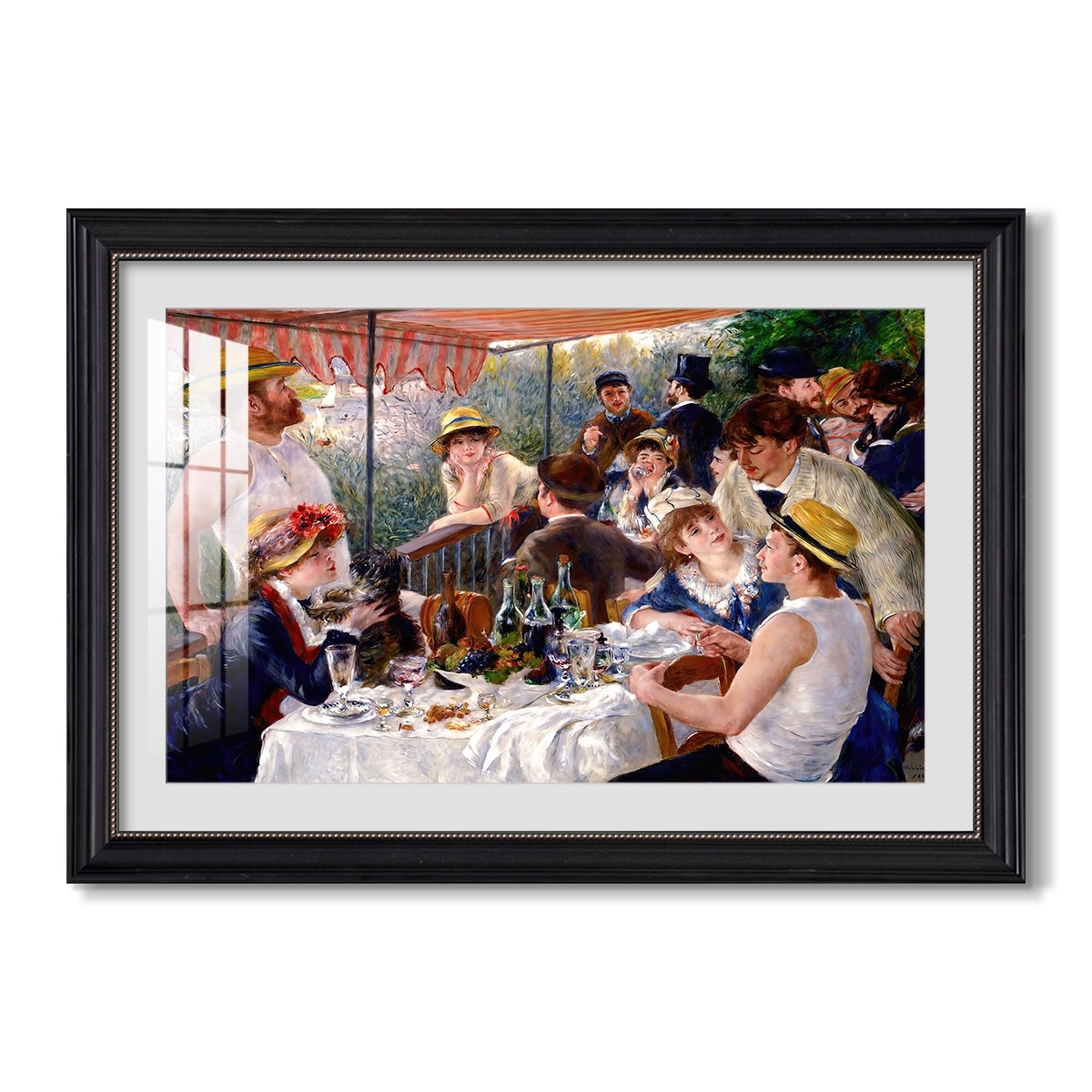 Luncheon Of The 1880 1881 Pierre Auguste Renoir Custom Framed Print