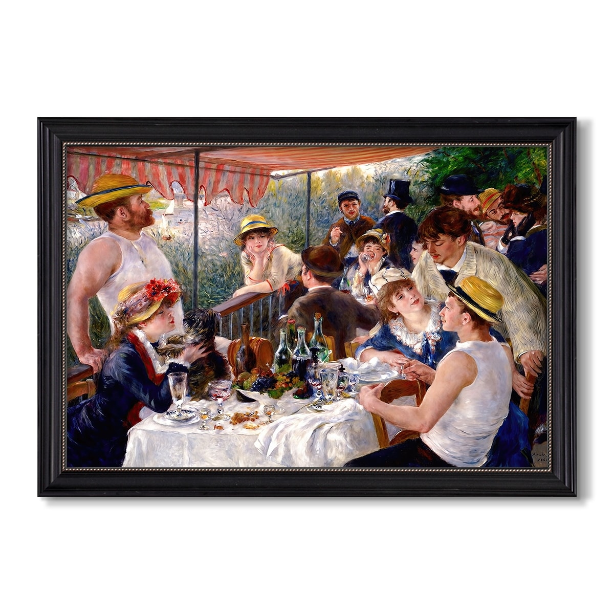 Luncheon Of The Boating Party 1880 1881 Pierre Auguste Renoir Custom Framed Canvas