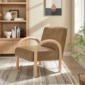 Lunet Faux Leather Upholstered Accent Chair
