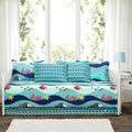 Lush Decor Sealife 6 Piece Daybed Cover Set Blue