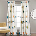 Lush Decor Rowley Birds Light Filtering Curtain Panel Pair