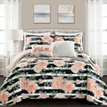 Lush Decor Amara Watercolor Rose 5 Piece Quilt Set