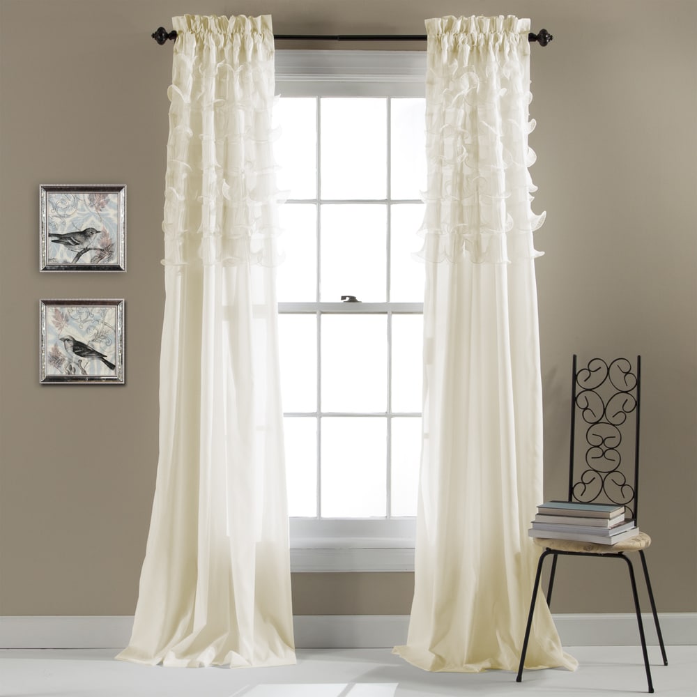 Lush Decor Avery Curtain Panel Pair 54 W X 84 L