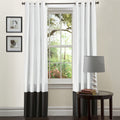 Porch Den Lapeyrous Black And White 84 Inch Curtain Panels Set Of 2