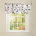 Copper Grove Halkett Blue Floral Valance