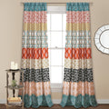 The Curated Nomad La Boheme Striped Window Curtain Panel Pair 52 W X 84 L