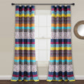 Lush Decor Boho Stripe Window Curtain Panel Pair