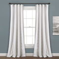 Lush Decor Chenille Chevron Window Curtain Panel Pair