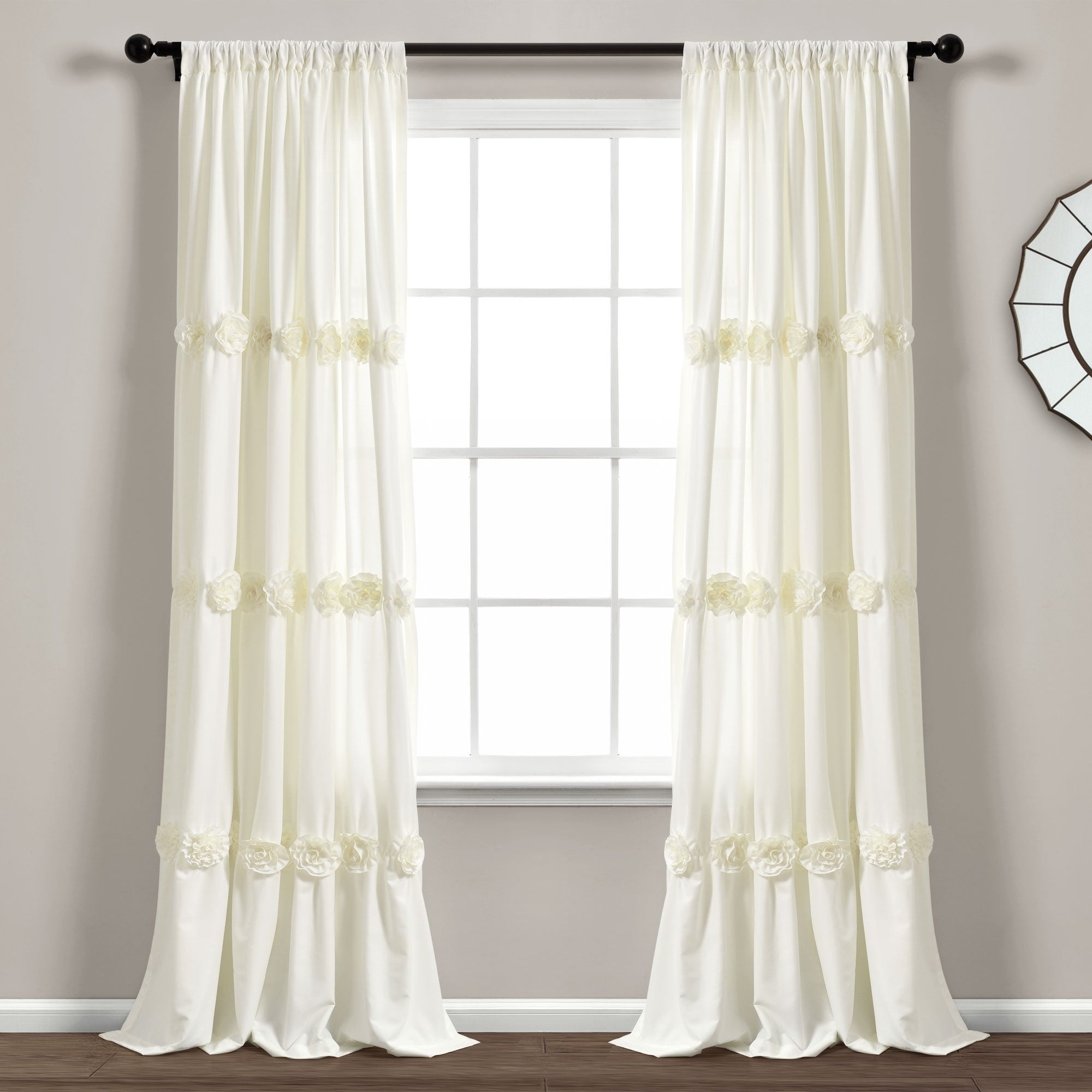 Lush Decor Darla Window Curtain Single Panel 84 X 40