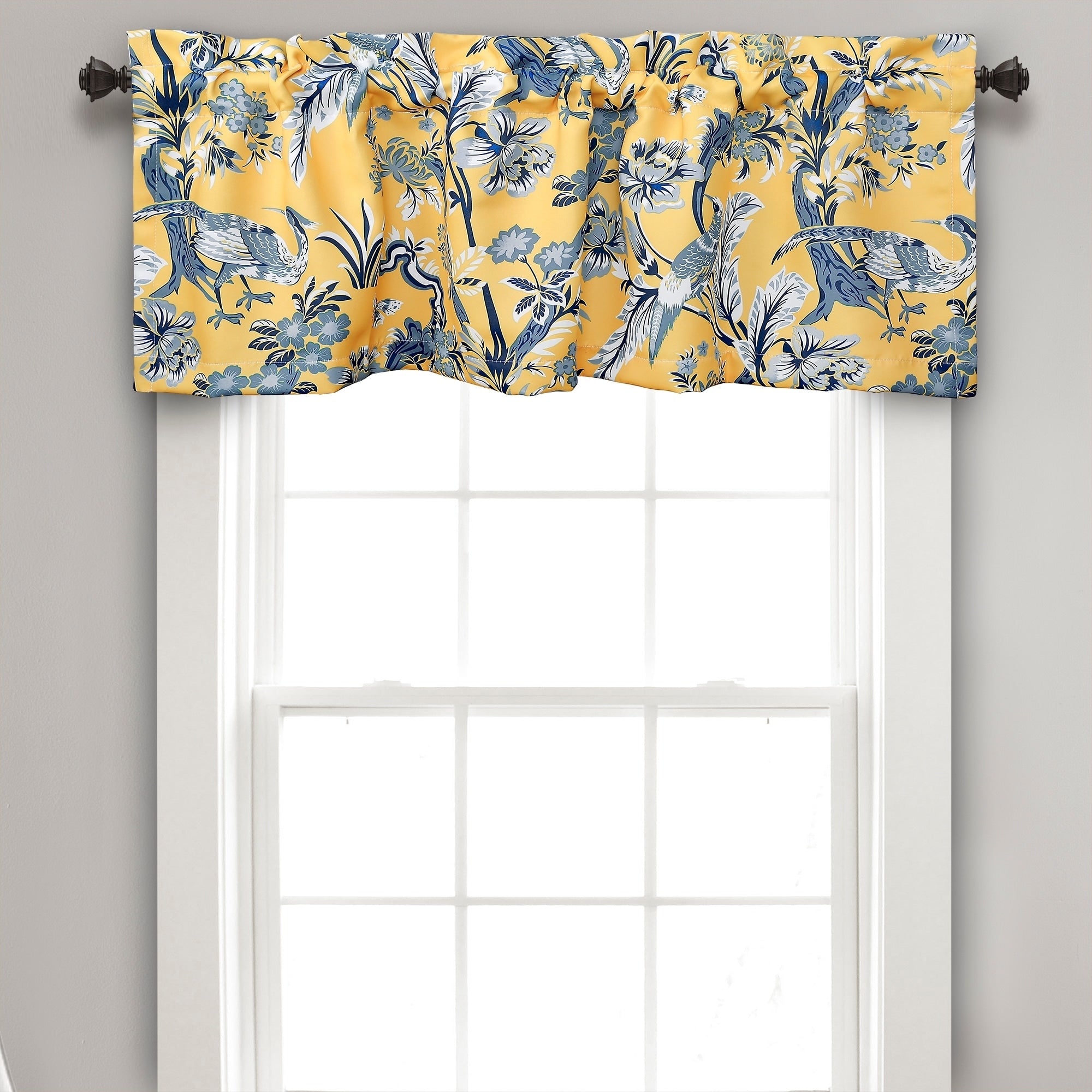 Lush Decor Dolores Room Darkening Window Curtain Valance 52X18