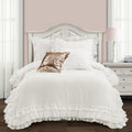 Lush Decor Ella Shabby Chic Ruffle Lace Comforter Set