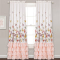 Lush Decor Flutter Butterfly Window Curtain Panel Pair
