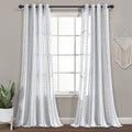 Lush Decor Hygge Stripe Window Curtain Panel Pair 84 X 52