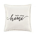 Lush Decor Lets Stay Home Script Decorative Pillow Cover