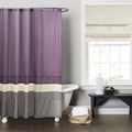 Copper Grove Mostri Purple Grey Shower Curtain