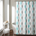 Lush Decor Mid Century Geo Shower Curtain