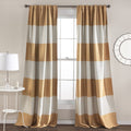 Lush Decor Montego Striped Curtain Panel Pair 52 W X 84 L