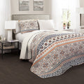 The Curated Nomad La Boheme Boho Stripe 3 Piece Quilt Set