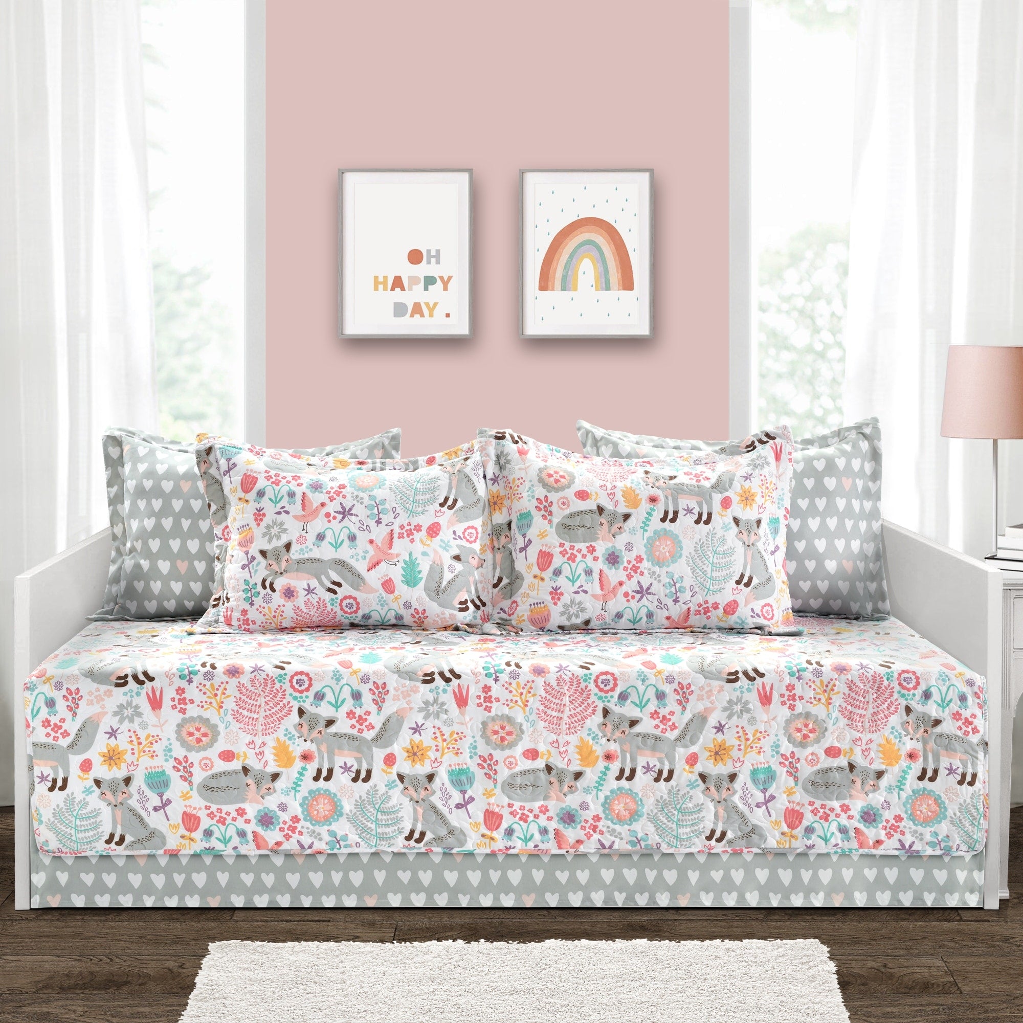 Lush Decor Pixie Fox 6 Piece Daybed Cover Set