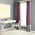 Porch Den Frisco Prima Grey Purple 84 Inch Curtain Panel Pair