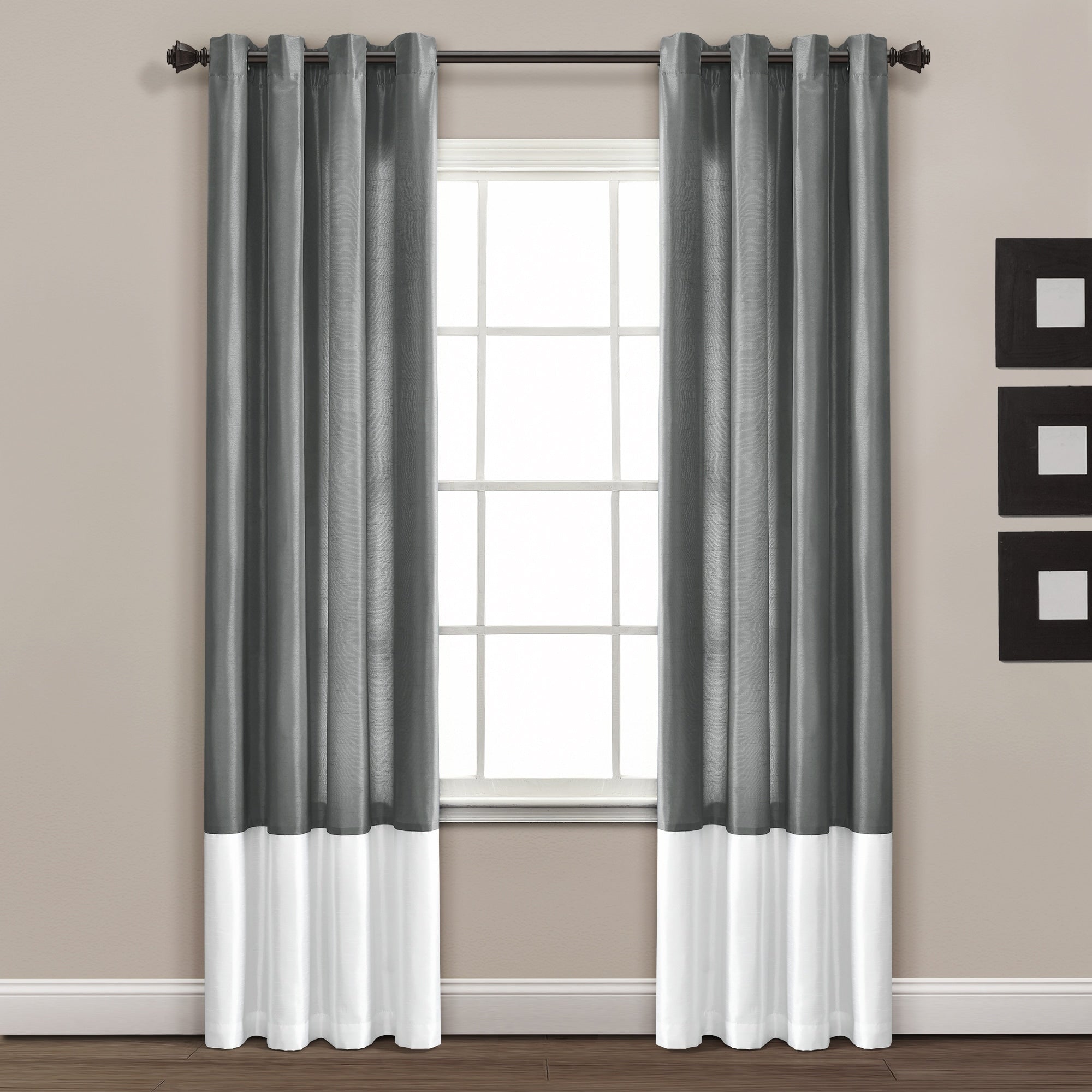 Lush Decor Prima Window Curtain Panel Pair 84 X 54