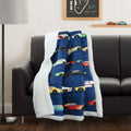 Lush Decor Race Cars Sherpa Throw