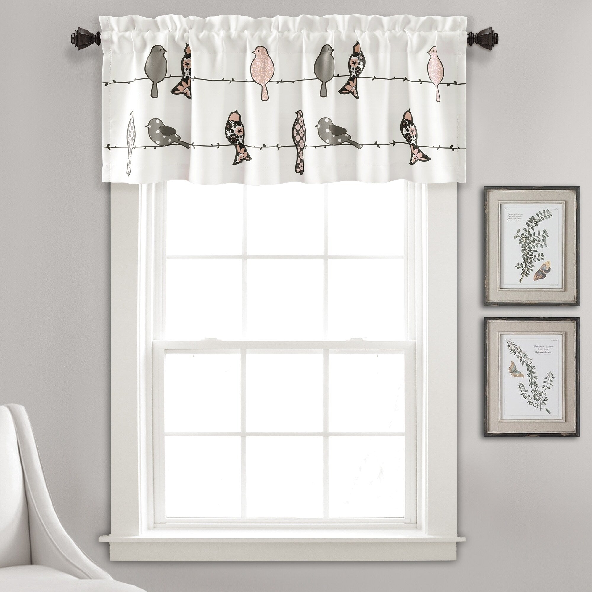 Lush Decor Rowley Birds Valance 52X18