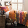 The Curated Nomad La Boheme 3 Piece Striped Quilt Set