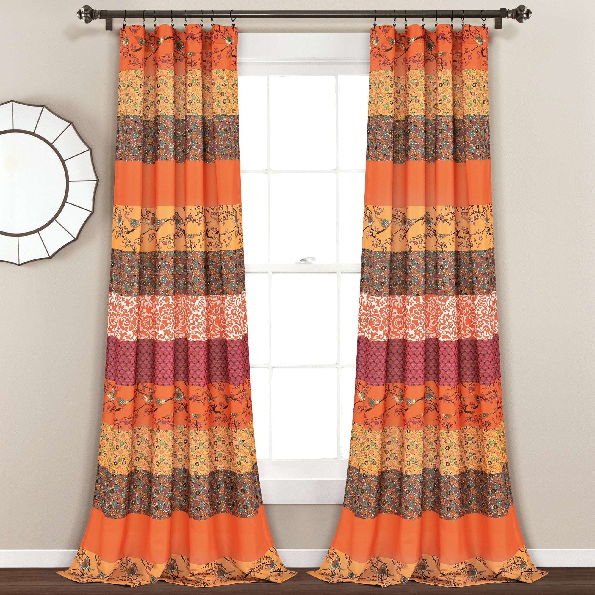 Lush Decor Royal Empire Window Curtain Panel Pair 84 X 52