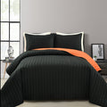 Lush Decor Soft Stripe All Season Quilt Coverlet Set