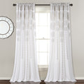 Lush Decor Stripe Medallion Room Darkening Curtain Panel Pair