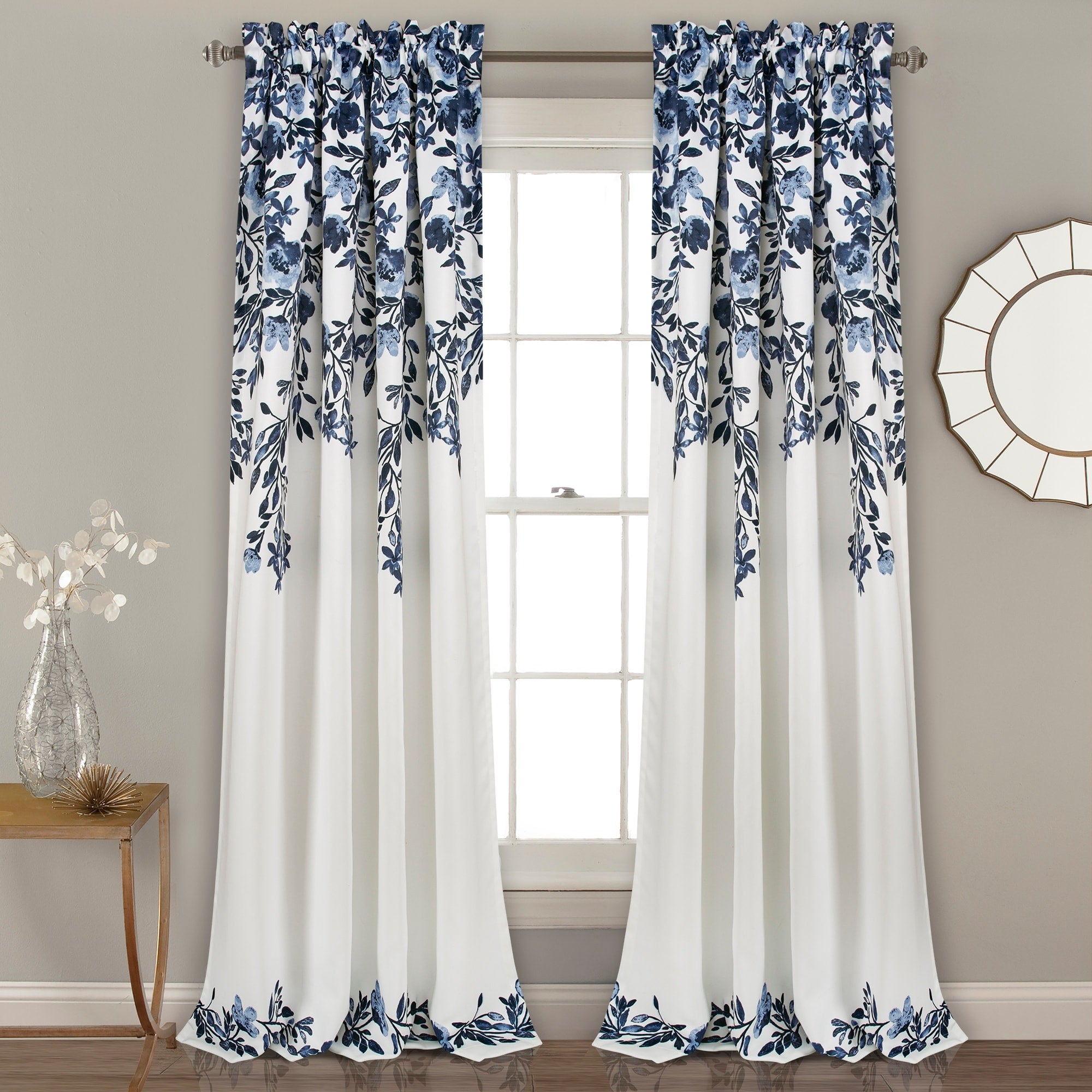 Lush Decor Tanisha Room Darkening Window Curtain Panel Pair