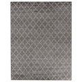 Lux Look Hand Knotted Bamboo Silk Gray Area Rug