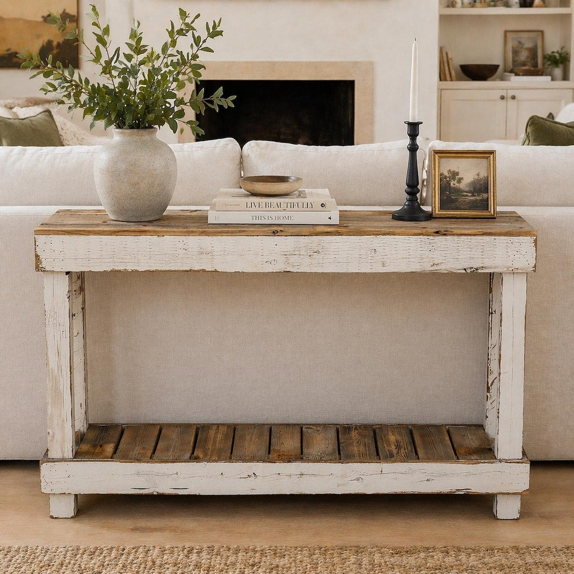 Black Luxe Combo Console Table