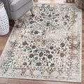 6495 Distressed Cream 8 X 10 Area Rug Carpet 710 X 106