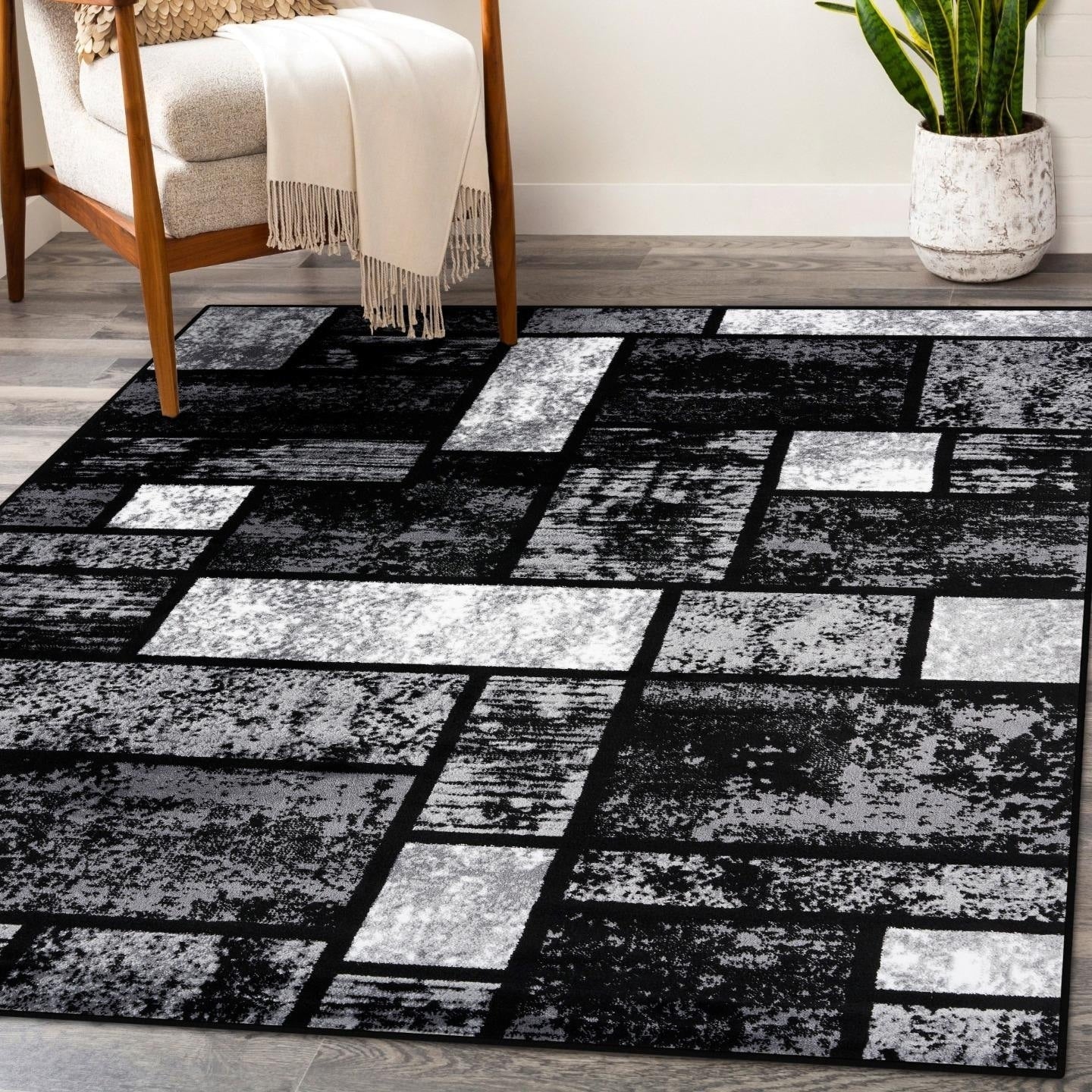 Persian Rugs Modern 1007 Grey Rug 4 X 53
