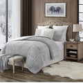 Copper Grove Guanipa Plush Comforter Set Reverses To Sherpa