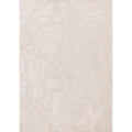 Luxurious White Stepping Stones High Low Textured Rug