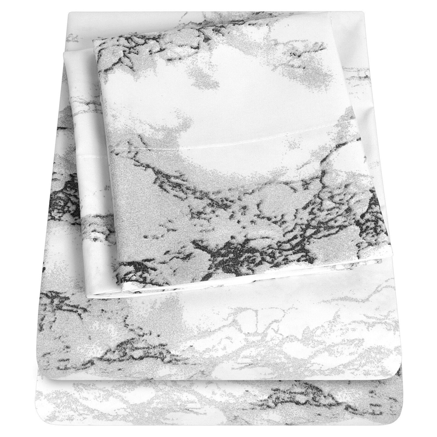 Luxury 4 Piece Marble Print Sheet Set