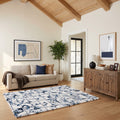 Luxury Collection Blue Grey 5X7 Area Rug 5 X 7