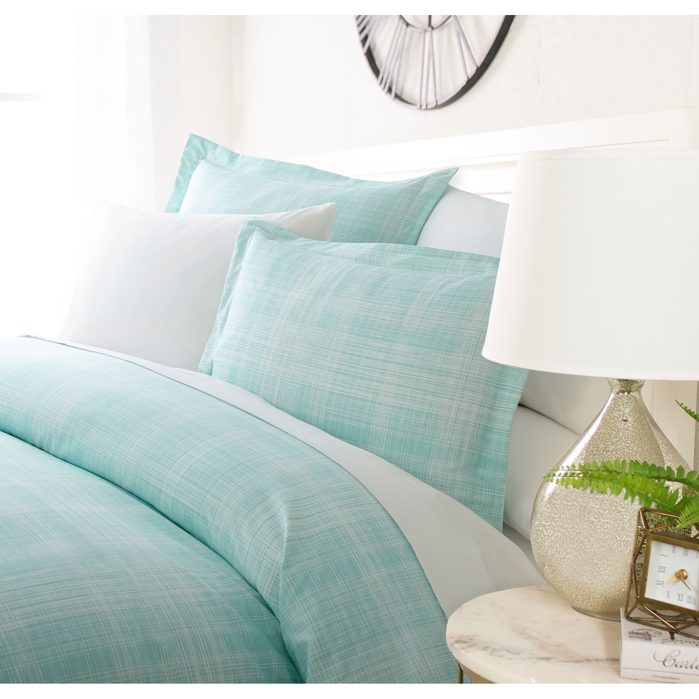 Luxury Crosshatch 3 Piece Duvet Cover Set By Sharon Osbourne Home
