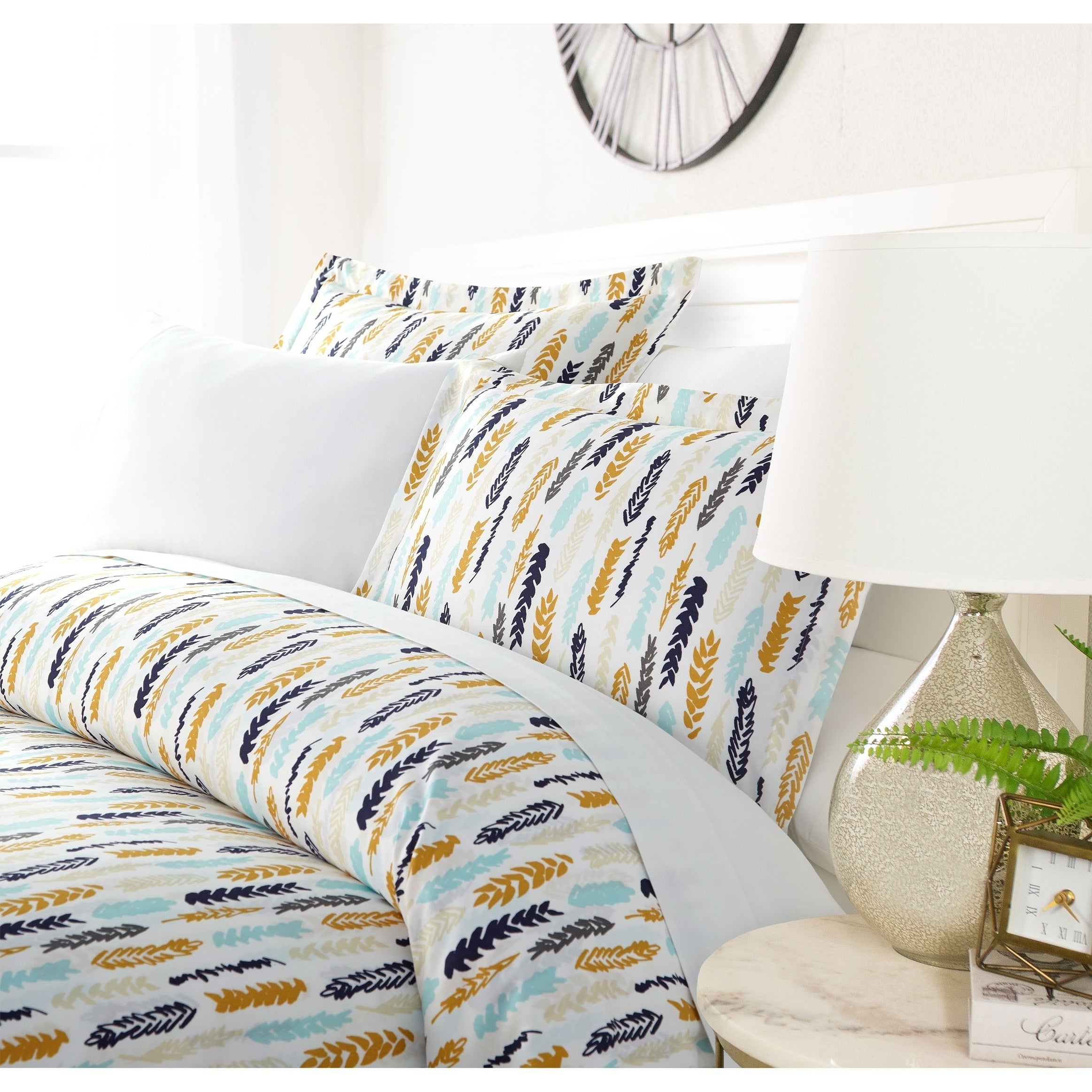 Luxury Feathered Boa 3 Piece Duvet Cover Set By Sharon Osbourne Home