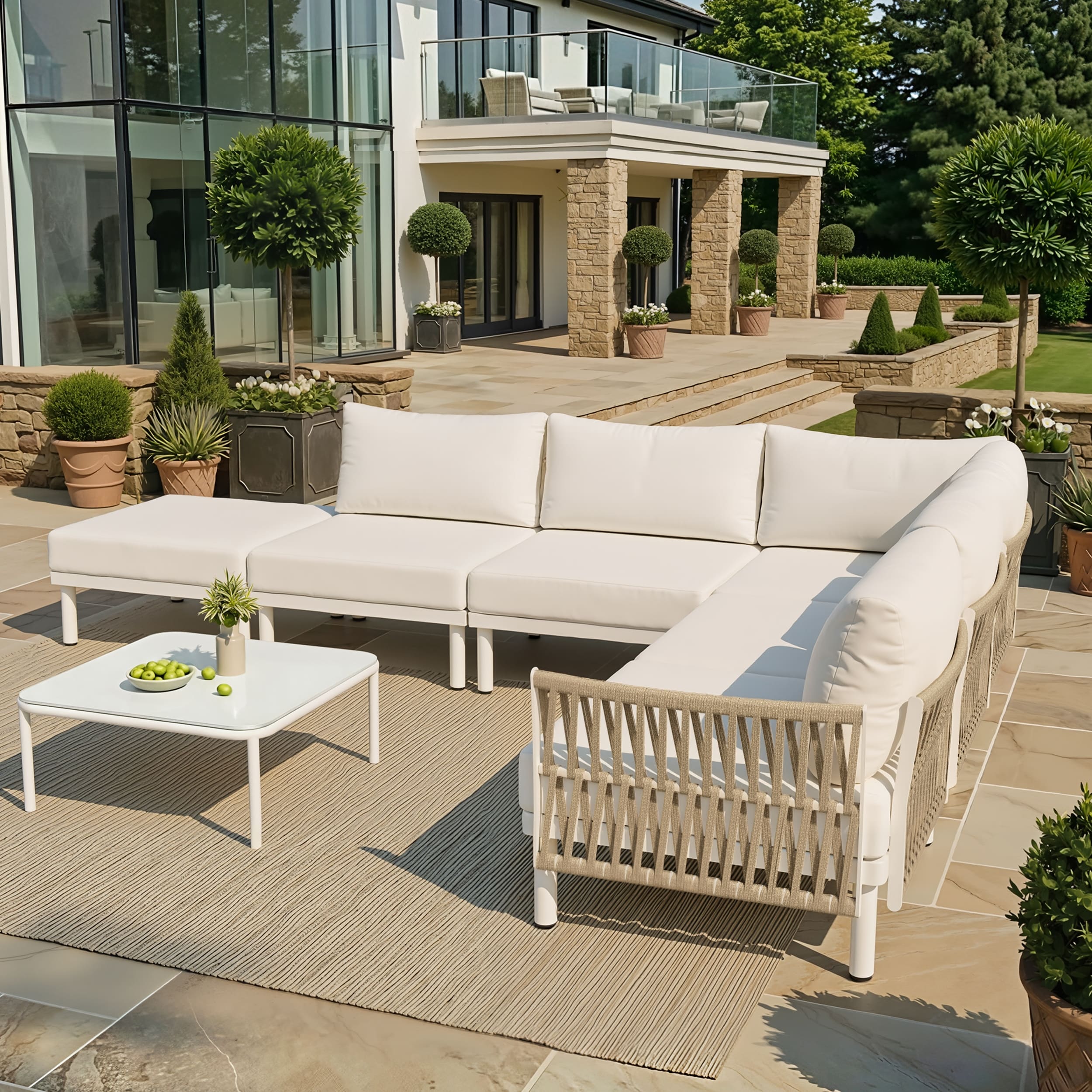 Diy Free Combination Outdoor Patio Furniture Cushion Sectional Sofa Set