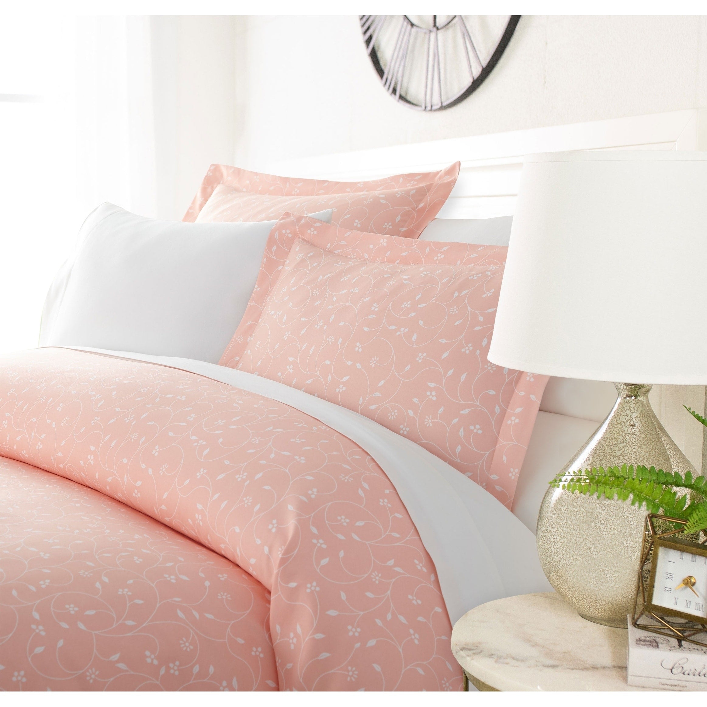 Luxury Rosy Blossoms 3 Piece Duvet Cover Set By Sharon Osbourne Home