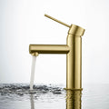 Lead Free Solid Brass Single Handle Bathroom Vanity Sink Faucet With Water Hose